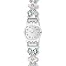 Swatch Women's FIRST ROMANCE LK280G Silver Stainless-Steel Swiss Quartz Watch with Silver Dial