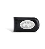 Arkansas Leather Croco Black Magnetic Money Clip