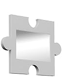 Puzzle Piece Mirror Silver