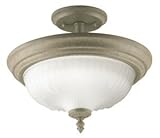 IMAGE OF Westinghouse 64204 - 1 Light Cobblestone Ceiling Semi-Flush Mount Light Fixture