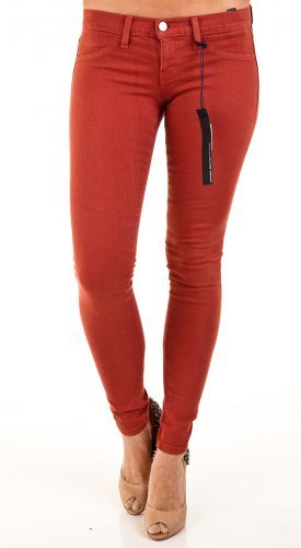 Flying Monkey Jeans L7386 Color Stretch Skinny Jeans - Rust product image