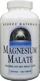 Source Naturals Magnesium Malate 1250mg, 180 Tablets