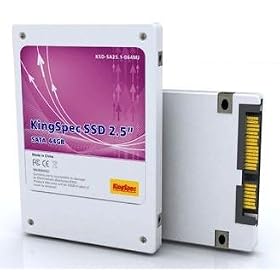 64GB KingSpec 2.5" SATA SSD Solid State Disk (MLC)