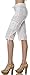Helium London Womens Stretch Poplin Cargo Capri with Fabric Belt