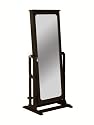 Powell Dakota Cheval Jewelry Wardrobe with Full-Length Mirror, Antique Black