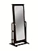 Powell Dakota Cheval Jewelry Wardrobe with Full-Length Mirror, Antique Black