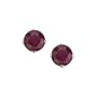 14K White Gold Prong Set 4 MM Natural Ruby Earring Studs