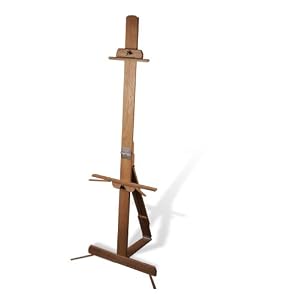 American-Easel-Oak-Professional-Easel-Golden-Finish