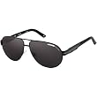 Carrera 13/S Men's Aviator Metal Polarized Sports Sunglasses - Black Matte/Gray