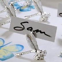 Godinger DRAGONFLY PLACECARD HOLDERS 6