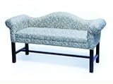 Lo Back Settee, Chippendale Legs, H Stretcher Base; Customers Own Material Upholstery,