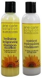 Jane Carter Hydrating Invigorating Shampoo 8oz + Nutrient Replenishing Conditioner 8oz