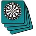 Florene Games - Darts Anyone - Coasters