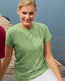 Authentic Pigment Ladies Crewneck Cotton T-Shirt. 1977