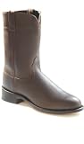 Old West Men's Leather Roper / Cowboy Boots - Distressed Brown