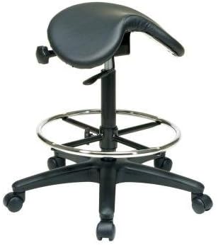 Durable Pneumatic Drafting Chair in Black