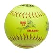 Decker Big Shark 12" ASA Yellow Softball, .44 COR / 375 Comp, Yellow