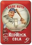 Babe Ruth Red Rock Cola Metal Switch Plate Cover