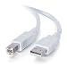 Cables To Go 13400 USB 2.0 A Male to B Male Cable, White (9.8 Feet/ 3 Meters)