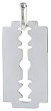 Sterling Silver Razor Blade Pendant 1 1/2 (37 mm)