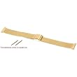 Watch Band Stainless Steel Gold Plated Mesh Link 7 1/8"