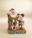 Mickey with Santa: Checking it Twice