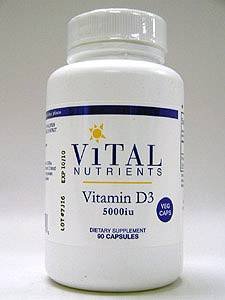 Vital Nutrients - Vitamin D3 5000 IU 90 vcaps