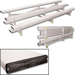 Buy (Price EA)SSG BSN 3 Row 27' Tip-N-Roll Bleacher (seats 54)