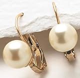 Monet 8mm Simulated Pearl Wire Earrings SIMULATED PEARL