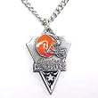Cleveland Browns Chain Necklace & Pewter Pendant - NFL Football Fan Shop Sports Team Merchandise