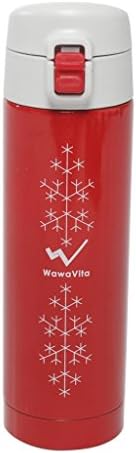 Wawavita 10 Ounce/300 Milliliter Stainless Steel Thermal Mug Water Bottle, Red