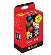 Lexmark No. 32 and No. 33 Combo Printer Cartridge Pack Ref Ref 0080D2951