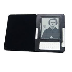 MaxGuard Plus Kindle Leather Cover (fits 2nd Generation Kindle), with Embedded Corner Closure, Black Color
