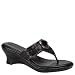 White Mt. Women's Boho Thong,Black,6 M US