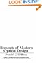 Elements of Modern Optical Design (Wiley Series in Pure and Applied Optics)