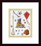 Rollerblade, Art Poster by Karyn Frances Gray, with Wood Frame, poster size: 14