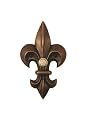 Large Brass Fleur De Lis Doorbell in Oil Rubbed Bronze Finish