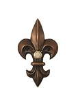 Large Brass Fleur De Lis Doorbell in Oil Rubbed Bronze Finish