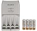 Sony BCG34HLD4E Power Charger w/4 "AA" NiMH Batteries