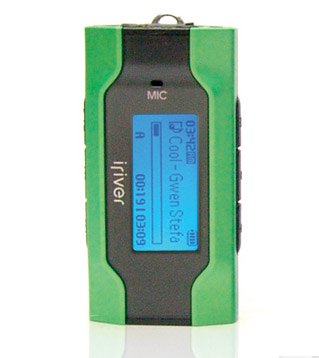 iriver T 30 Tragbarer MP3-Player 512 MB grün/schwarz