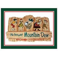 Mountain Dew Hillbilly Metal Sign