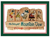 Mountain Dew Hillbilly Metal Sign