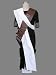 Japanese Anime Naruto Cosplay Costume - Gaara 1st Black Version Set Large