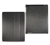 Reiko Black Color Leather Protector Fitting Stand Case for Apple Ipad 2