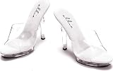 5 Inch Heel Clear Mule Women'S Size Shoe (Clear-7)