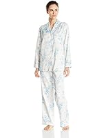 Carole Hochman Women's Brush Back-Satin Pajama Set