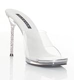 4 1/2 Inch Sexy Evening Shoes Formal Shoes Stiletto Heel Slide Clear