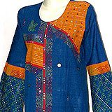 Womens Shalincraft Caftans Dress Long Sleeve Evening Gown Cotton Size M (kftn328)