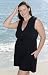 Jersey Plus Size Hooded Cover Up Dress - Women's Swimsuit Plus Size Swimsuit