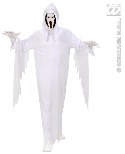 Widmann 02538 - Kinderkost&uuml;m Geist gr&ouml;&szlig;e 158, Umhang und Maske